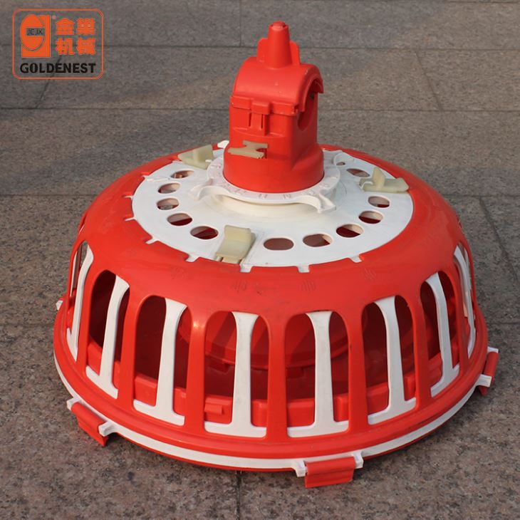 Goldenest Broiler Breeder Automatic Pan Feeding Chain Circle Open Trough Farming Equipment