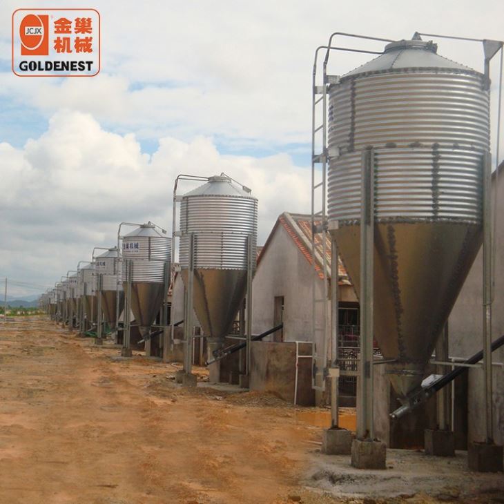 Goldenest Hot-Dip Galvanized Feed Silo Feed Tower